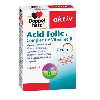 Doppelherz aktiv Acid Folic + Complex de Vitamine B 30cps