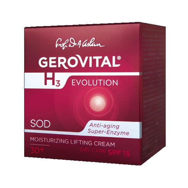 Gerovital H3 Evolution Crema lift hidratanta de zi cu FP15 50 ml